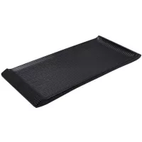 Bandeja Rectangular Ranurada de Color Negro de 36 x 15.5 Centimetros MASTER CHEF E051