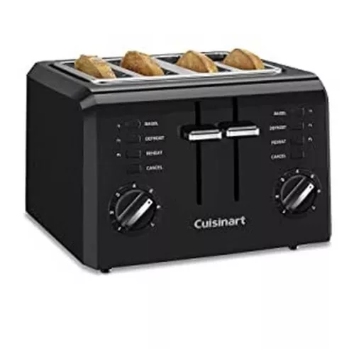 Tostador Compacto para 4 Rebanadas Negro CUISINART CPT-142BKP1