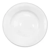 Plato Redondo de Porcelana Borde Ancho 10-1/4 Pulgadas Blanco CATER MAX A706 2
