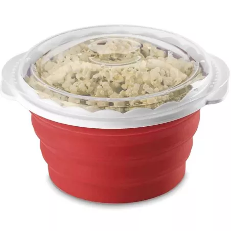 Recipiente Redondo para Palomitas de Microondas de 9 Pulgadas de Color Rojo CUISINART CTG-00-MPM