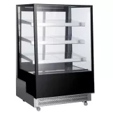 Vitrina Refrigerada Recta Color Negra 90 Centimetros 4 Niveles QUANTUM PRO VR-90