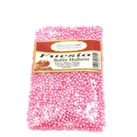 Confitillo Fucsia de Bolita Mediana de  100 Gramos MAGIC COLORS 7443006080790
