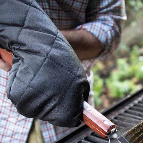 Guante de Algodon para BBQ de 17 Pulgadas de Color Negro OUTSET 76177