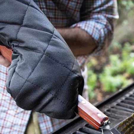 Guante de Algodon para BBQ de 17 Pulgadas de Color Negro OUTSET 76177