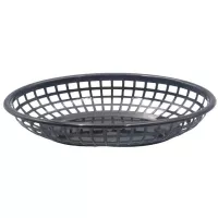 Canasta Plastica para Comida Rapida de 9.5 x 6 Pulgadas de Color Negro MASTER CHEF FFB-96K 2