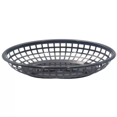 Canasta Plastica para Comida Rapida de 9.5 x 6 Pulgadas de Color Negro MASTER CHEF FFB-96K