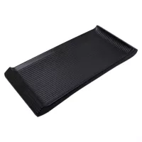 Bandeja de Melamina Rectangular de Color Negro de 16 x 6.5 Pulgadas MASTER CHEF E052