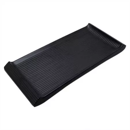 Bandeja de Melamina Rectangular de Color Negro de 16 x 6.5 Pulgadas MASTER CHEF E052