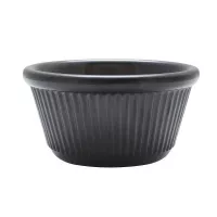 Ramekin Ranurado de 4 Onzas, Color Negro THUNDER ML532BL1