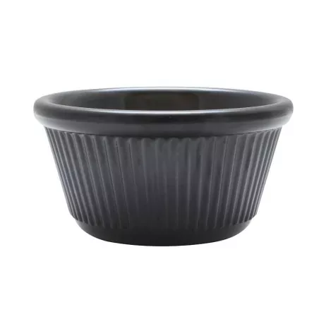 Ramekin Ranurado de 4 Onzas, Color Negro THUNDER ML532BL1