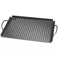Parrilla Grill Rectangular Antiadherente de 17 x 11 Pulgadas de Color Negro OUTSET QD81