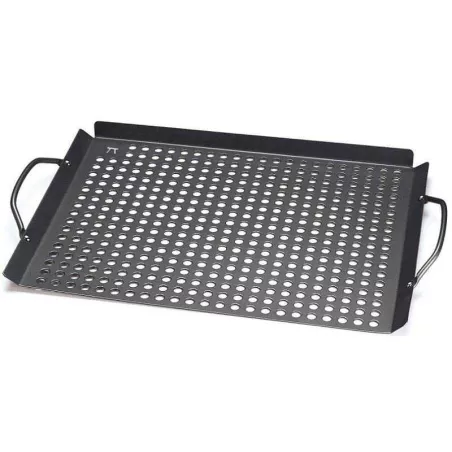 Parrilla Grill Rectangular Antiadherente de 17 x 11 Pulgadas de Color Negro OUTSET QD81