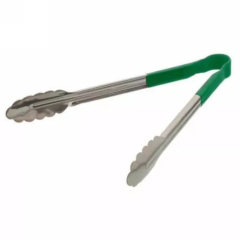 Pinza de Acero Inoxidable de 12 pulgadas de Mango de Color Verde MASTER CHEF UT-12GR