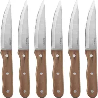 Cuchillos de Carne con Puno de Madera, Set de 6 Piezas CUISINART C55W-S6STK 2