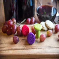 Tapon de Silicon para Botella de Vino, Paquete de 4 Unidades de Colores Surtidos FOX RUN BRANDS B229 2