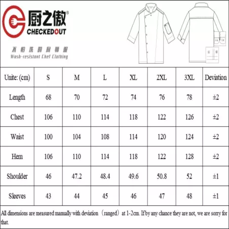 Gabacha Gris Cruzada Manga 3/4 Talla XL CHECKEDOUT CU1070Z059000T4-XL