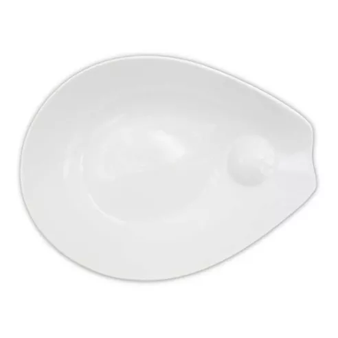 Bowl de Hoja Porcelana de 10 Pulgadas Blanco CATER MAX 11501-2