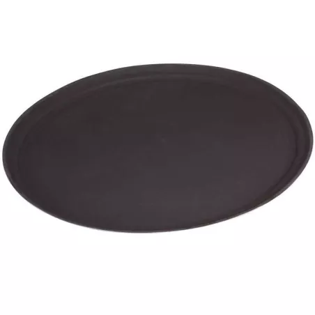 Azafate Ovalado Antideslizante de Fibra de Vidrio de 31 Pulgadas, Color Cafe MASTER CHEF JW-R3100CTBR