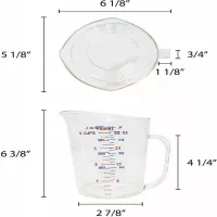 Taza Medidora de Policarbonato de 4 Tazas THUNDER PLMD032CL 2