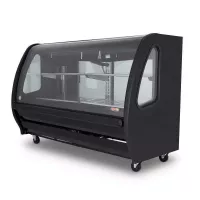 Vitrina Exhibidora de Color Negro de 200 Centimetros TORREY TEM-200 NEGRA