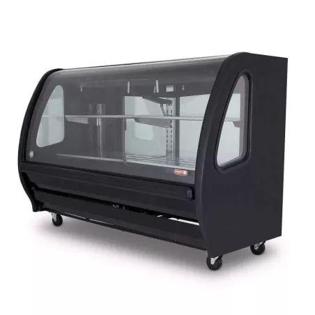 Vitrina Exhibidora de Color Negro de 200 Centimetros TORREY TEM-200 NEGRA