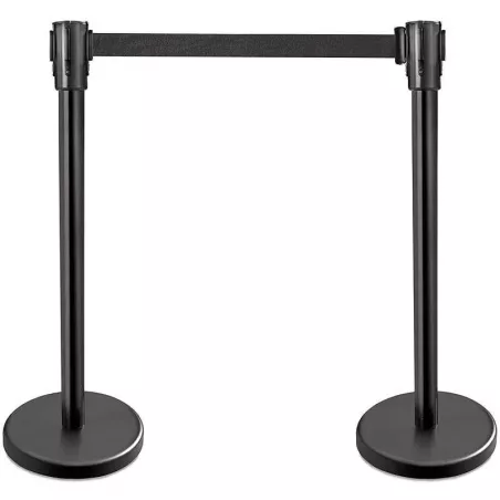 Barrera Negra con Correa de Base Recta de 36 Pulgadas MASTER CHEF CCS-36FBK