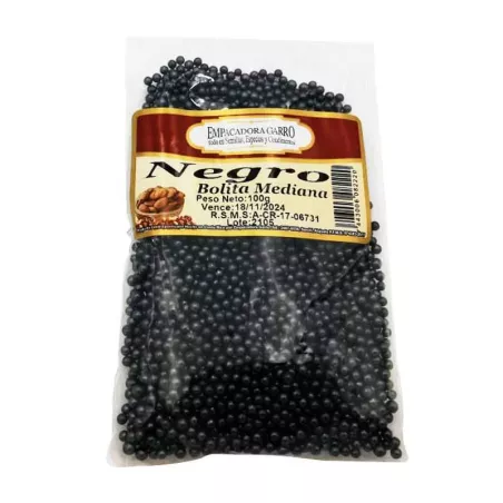 Confitillo Negro de Bolita Mediana de  100 Gramos MAGIC COLORS 7443006082220