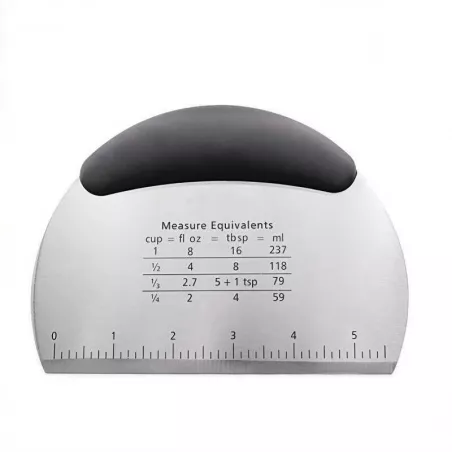 Rasqueta de Acero Inoxidable Negra MASTER CHEF BW02-003BLACK