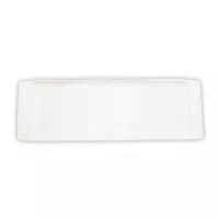 Platon Rectangular Angosto de Porcelana 20 Pulgadas Blanco ARNI CS6898