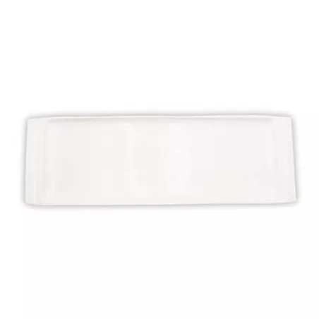 Platon Rectangular Angosto de Porcelana 20 Pulgadas Blanco ARNI CS6898