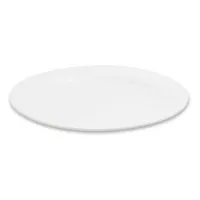Platon Ovalado de Porcelana de Borde Delgado de 13.5 Pulgadas Blanco ARNI S6137 2
