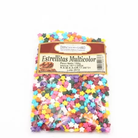 Confitillo con Diseno de Estrellas, 100 Gramos, Color Variado MAGIC COLORS 7443006008763