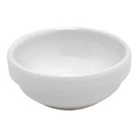 Plato Salsero de Melamina de 2.5 Pulgadas, Color Blanco  MASTER CHEF D233