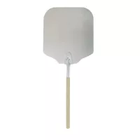 Pala para Pizza de Aluminio de 12 x 14 Pulgadas con Agarradera de Madera de 36 Pulgadas MASTER CHEF APP-1236