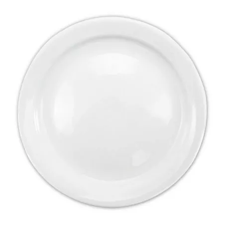 Plato Redondo de Porcelana Borde Delgado de 8 Pulgadas Blanco CATER MAX A802