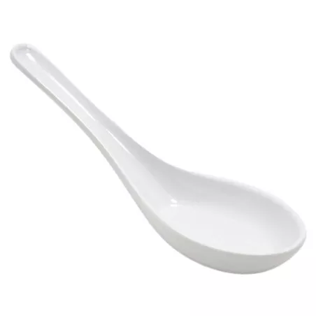 Cuchara de Melamina de 15.2 x 4.5 x 3.1 Centimetros, Color Blanco  MASTER CHEF D004