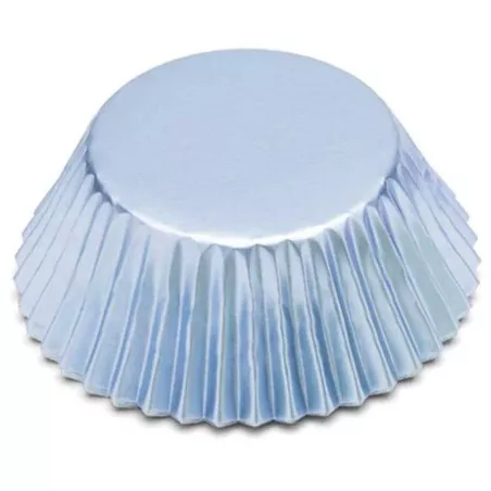 Capsulas para Cupcakes de Aluminio Color Azul Claro de 32 Unidades FOX RUN BRANDS 8004