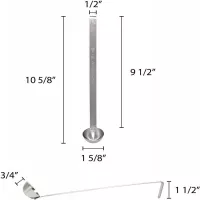 Cucharon de Acero Inoxidable de 2 Piezas,  Capacidad de 1/2 Onza THUNDER SLTL001 2