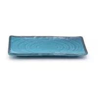 Platon Rectangular de Melamina de 10.5 Pulgadas de Color Verde Claro MASTER CHEF B776-GN