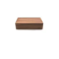 Caja de Madera para Sobres de Te de 14,75 x 7,75 x 3,75  Pulgadas IRONWOOD 28142 2