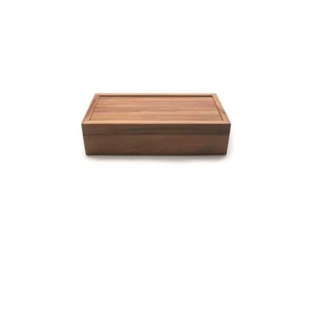 Caja de Madera para Sobres de Te de 14,75 x 7,75 x 3,75  Pulgadas IRONWOOD 28142