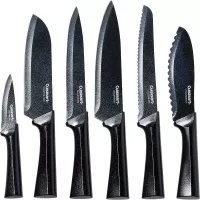 Cuchillos Metalico Advantage de Color Negro, Set de 6 Unidades CUISINART C55-12PMB