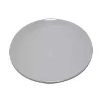 Plato Redondo Coupe de Melamina de 8 Pulgadas de Color  Blanco  MASTER CHEF B003