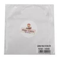 Laminas de Decoracion de Color Plateado, Paquete de 5 Unidades MAGIC COLORS P0521