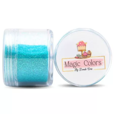 Diamantina Comestible Turquesa de 10 Gramos MAGIC COLORS 7443006010377