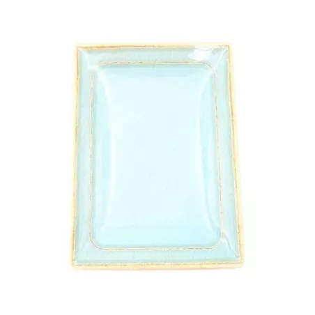 Plato Rectangular de Melamina de Color Verde Claro de 7 Pulgadas MASTER CHEF B806