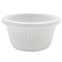 Ramekin Ranurado de 2 Onzas, Color Blanco THUNDER ML509W1