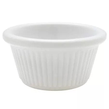 Ramekin Ranurado de 2 Onzas, Color Blanco THUNDER ML509W1