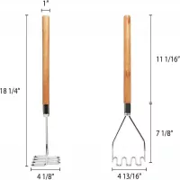 Majador para Papa Cuadrado de 18 Pulgadas THUNDER SLTMA018 2