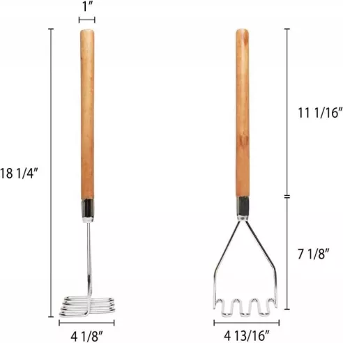 Majador para Papa Cuadrado de 18 Pulgadas THUNDER SLTMA018